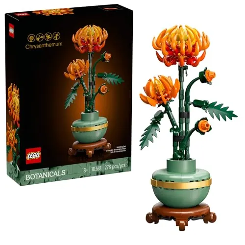 LEGO Icons Chrysanthemum Building Kit 278-Piece