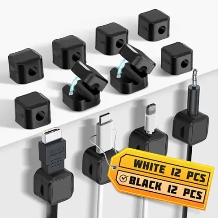 12-Pack QUINTESSY Magnetic Cable Clips