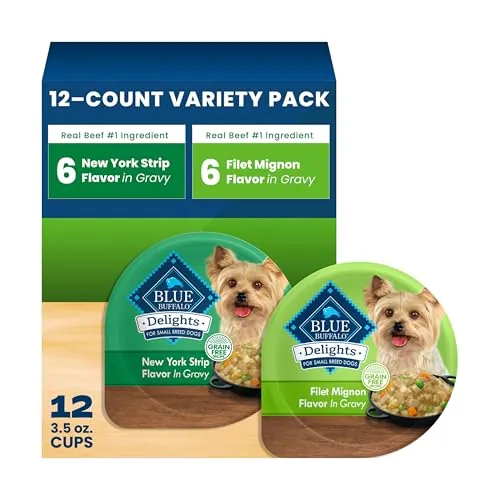 Blue Buffalo Delights Variety Pack Wet Dog Food 12-Count