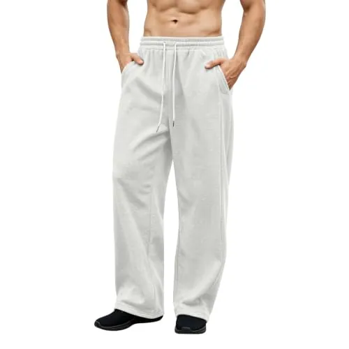 Casual Straight Leg Pants with Drawstring