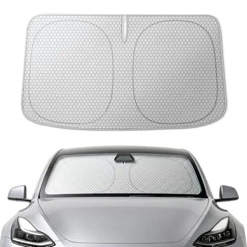 Wolfbox Foldable Sun Shade for Tesla Model Y and Model 3