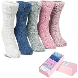 IceIvy Women's Fuzzy Socks 5-Pair Pack for From $6 + free shipping w/ Prime