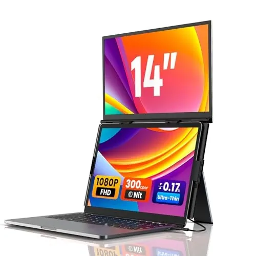 14" Portable Dual Laptop Screen Extender