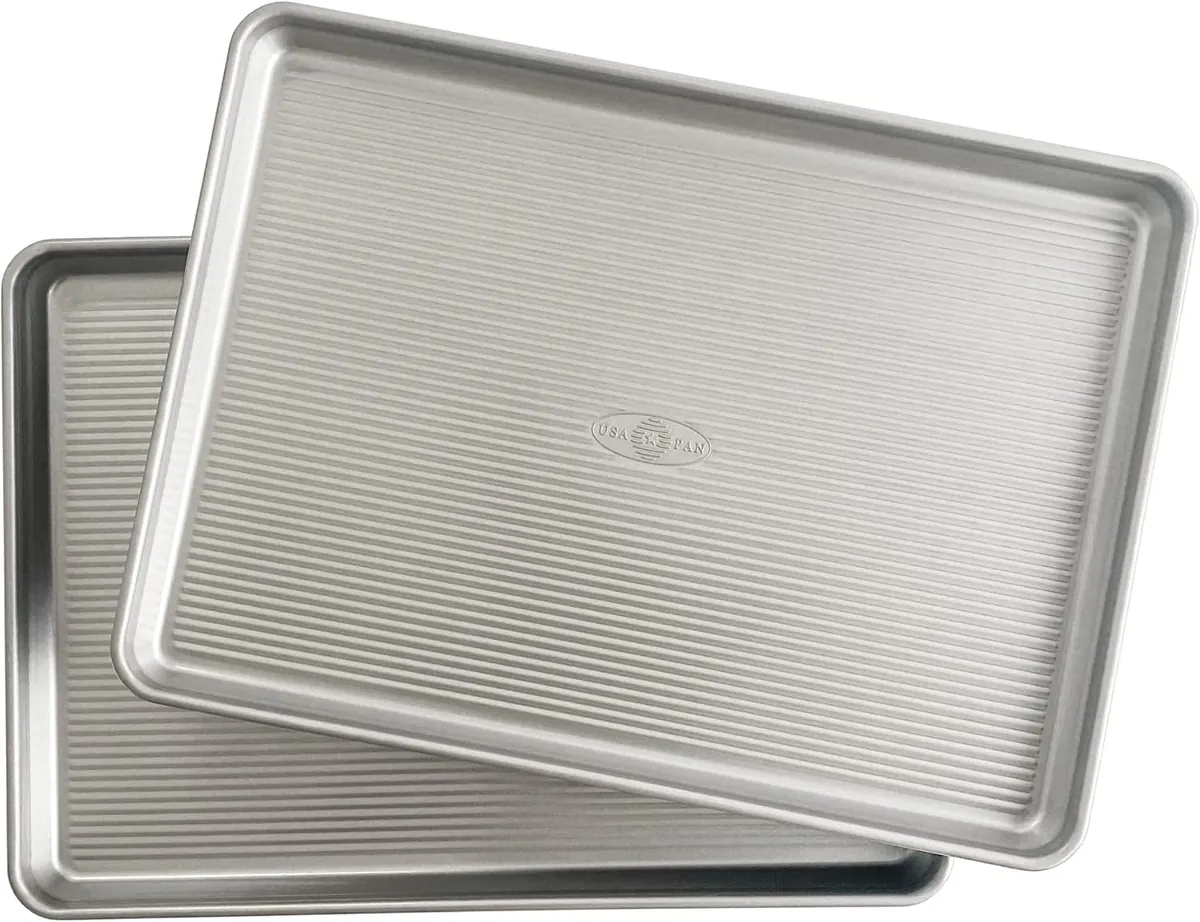 USA Pan Bakeware Half Sheet Pan 2 Sheets