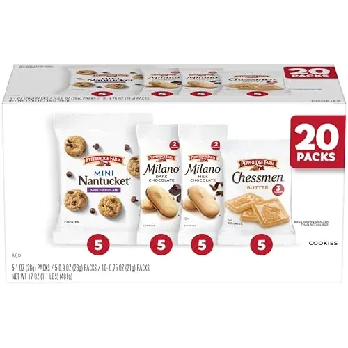 Pepperidge Farm Cookies Snack Packs 20-Pack