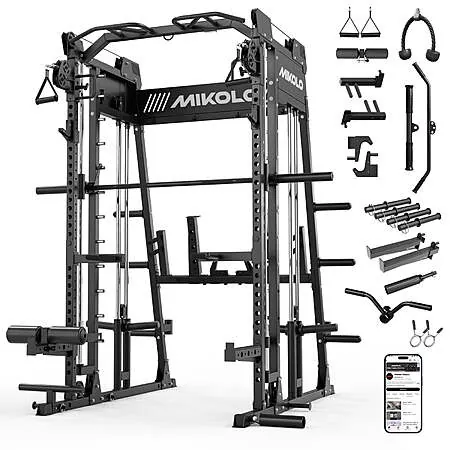 Mikolo Smith M11 All-In-One Power Rack Fitness Cage Gym