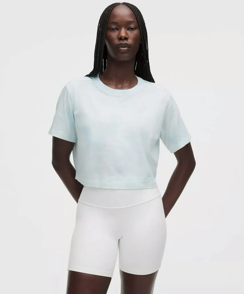 lululemon Women's All Yours Organic Cotton-Blend Cropped T-Shirt