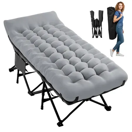 75" x 28" NAPWANT 1200D Portable Folding Camping Cot