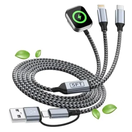 MPATIBY 3-in-2 Charging 5' Cable