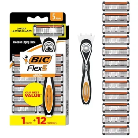 BIC Flex 5 Men's 1-Handle / 12-Razor Value Pack