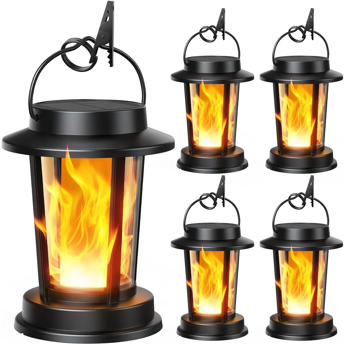 TuyLuxe Outdoor Solar Lanterns 4 Pack