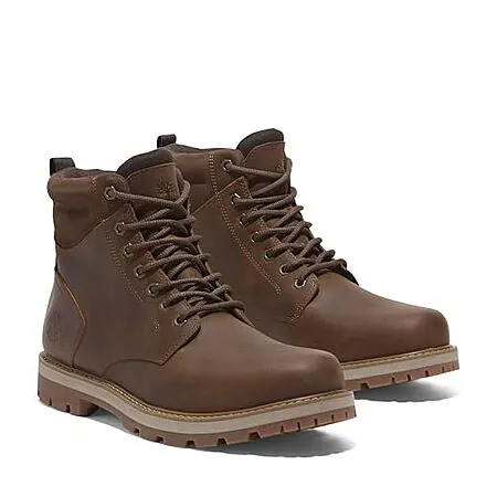 Timberland Men's Britton Road Mid Lace Up Waterproof Boot (Black or Rust)