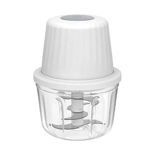 450ML Electric Mini Garlic & Vegetable Chopper w/ 6-Blade 45W Motor
