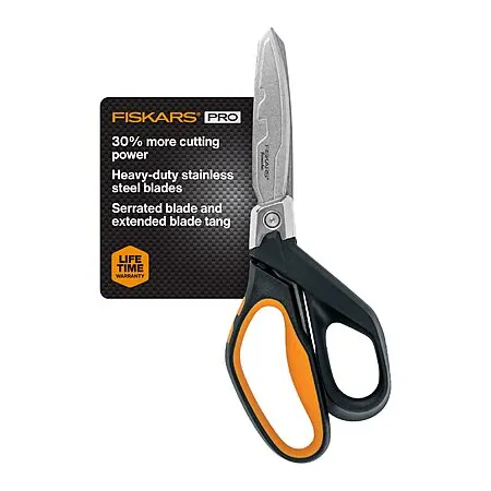 10" Fiskars Heavy Duty Pro PowerArc Shears (Orange/Black)