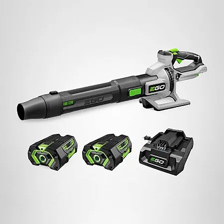 EGO Power+ 880 CFM Cordless Electric Leaf Blower w/ 2x 4.0AH Batteries & Charger