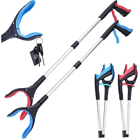 2-Pk 32" Matthew Foldable Grabber Reacher Tools