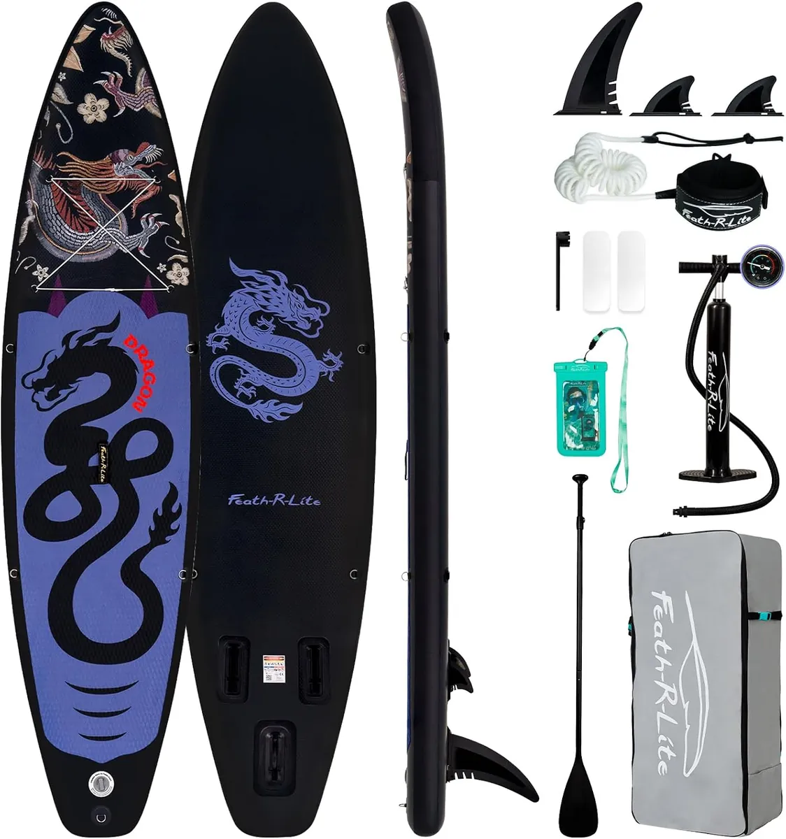 FEATH-R-LITE Inflatable Paddle Board Set