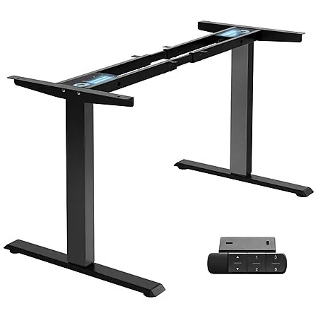 TOPSKY Dual Motor Electric Height-Adjustable Standing Desk Frame (Black)