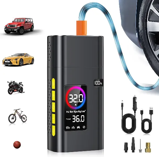 AIPOWAY 180PSI Cordless Portable Tire Inflator w/ 6000mAh Power Bank