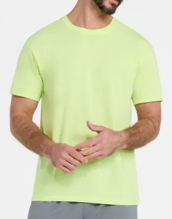 Athletic Works Men's Solid Tri Blend Tee with Short Sleeves