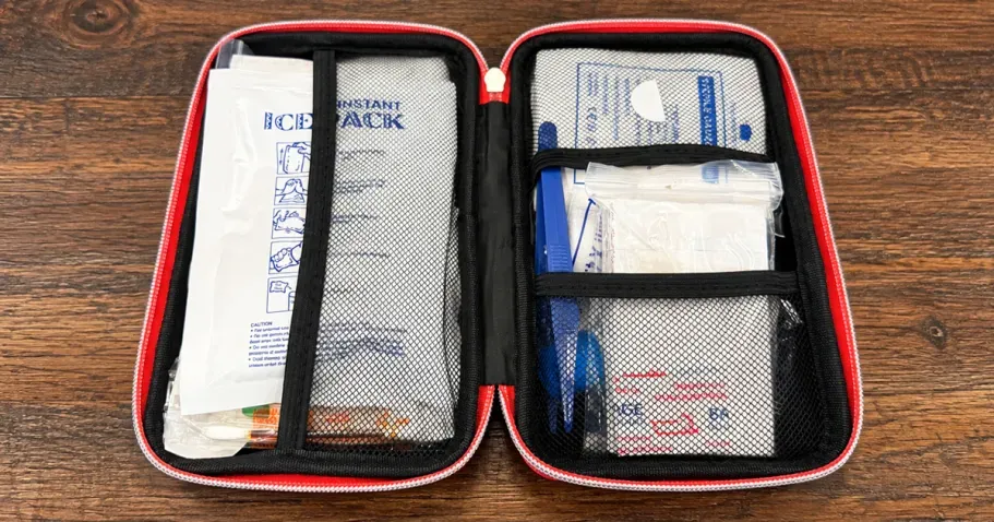 276-Piece First-Aid Kit in Red