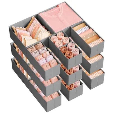 Set-of-18 SONGMICS Drawer Organizers