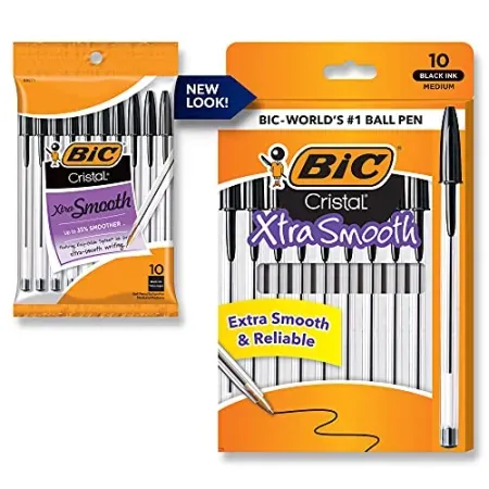 10-Pack BIC Cristal Xtra Smooth Ballpoint Pens