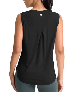 SANTINY Women's Sleeveless Workout Tank Top