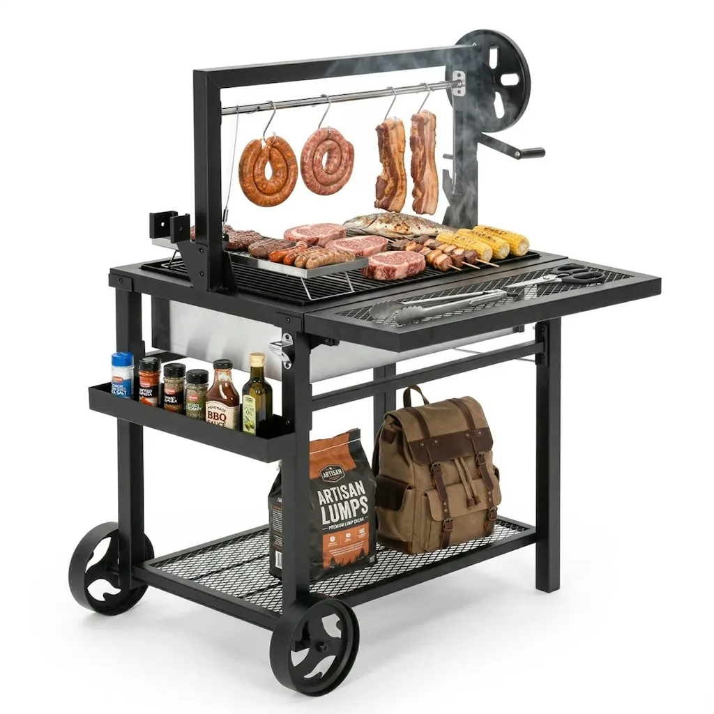 Captiva Designs Argentine Santa Maria 28" Charcoal & Wood BBQ Grill