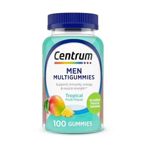 Men's Centrum Multi-Gummies Supplement 100-Count