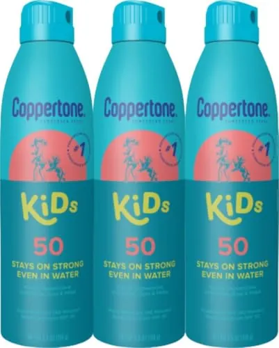 Coppertone Kids Sunscreen Spray SPF 50 3-Pack