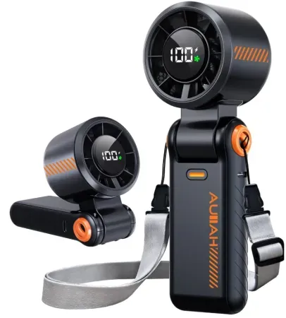 AUIIAH 5 Speed Portable Handheld Turbo Fan