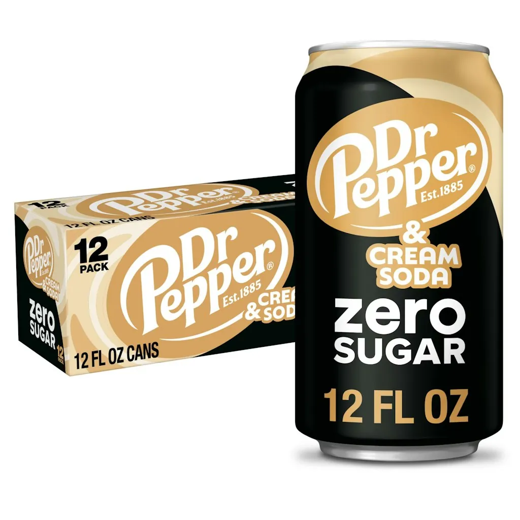 Dr Pepper & Cream Zero Sugar 12-Pack