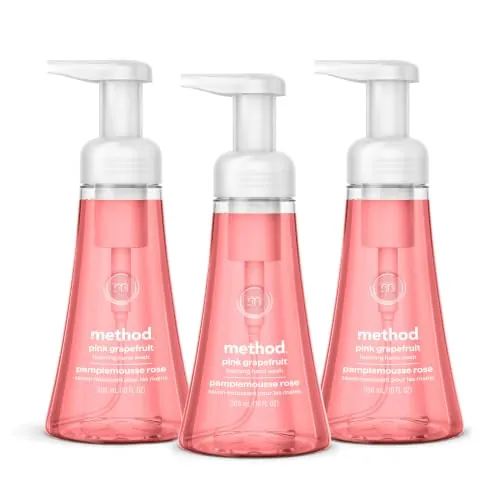 Method Foaming Hand Soap 3-Pack in Pink Grapefruit
