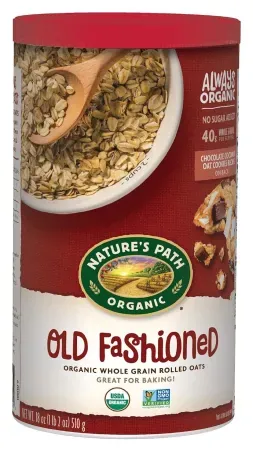 6-Pack 18oz Nature's Path Organic Old Fashioned Oats Instant Oatmeal