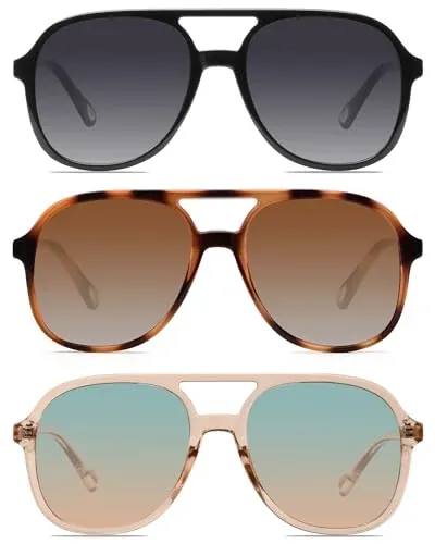 YDAOWKN Aviator Sunglasses Vintage Glasses