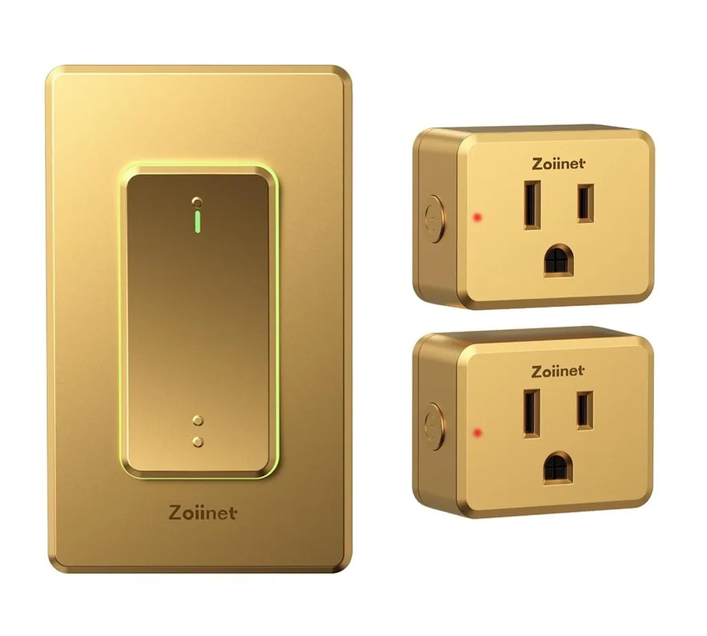 Zoiinet 2-Gang Wireless Outlet Switch