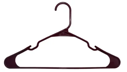 100-Count Mainstays Plastic Notched Adult Hangers