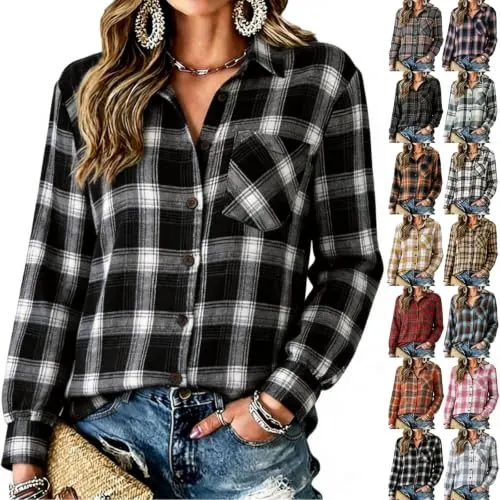 Button Down Plaid Shirts