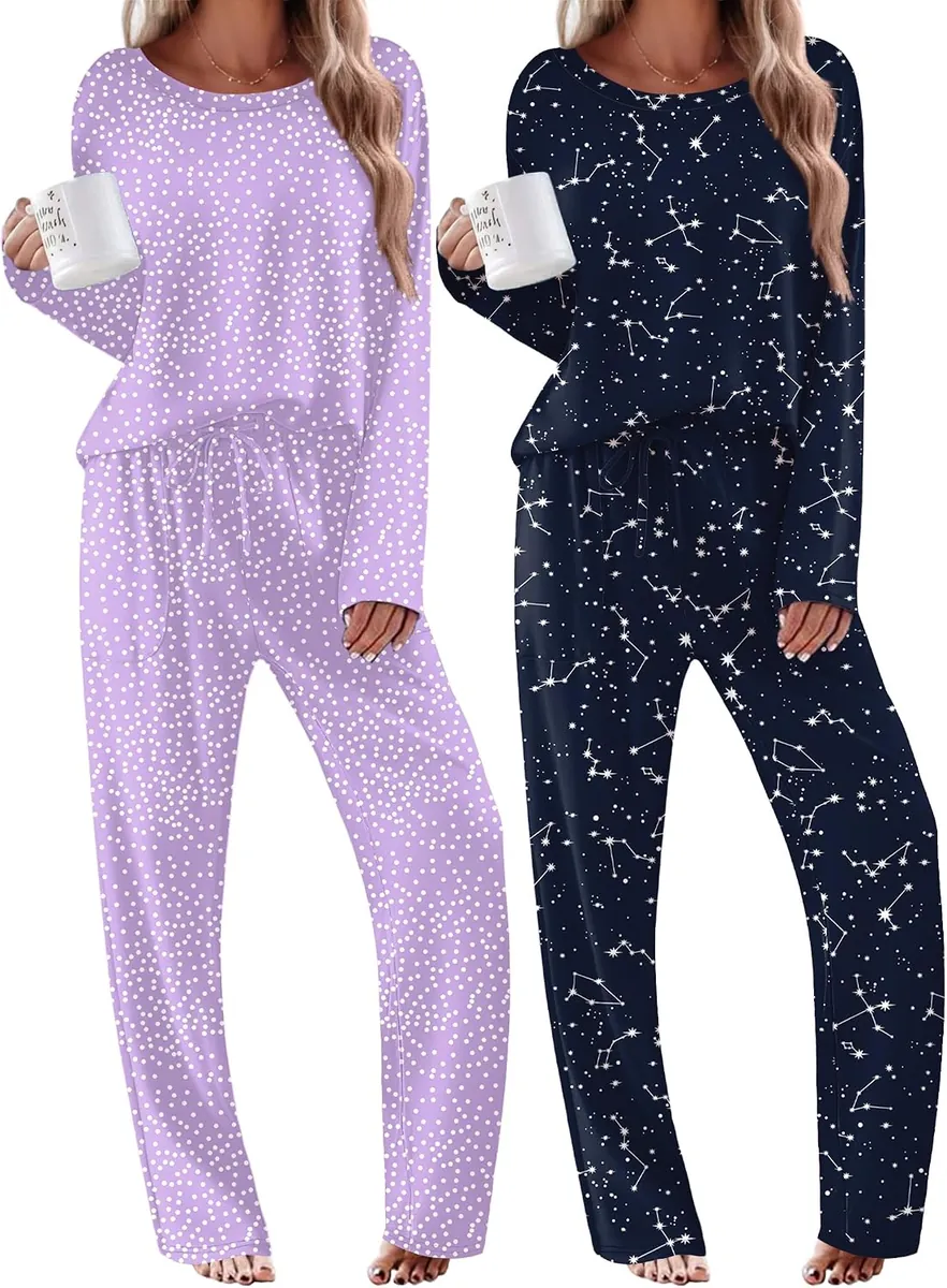 Ekouaer 2-Pack Women’s Pajama Set