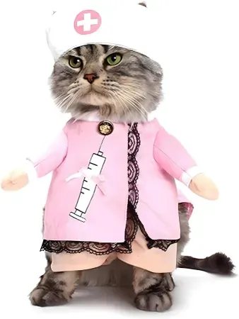 NACOCO Nurse Halloween Costume for Dogs & Cats