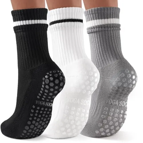 Grippy Yoga Socks 3-Pack