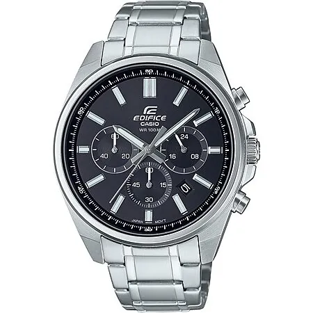 43.5mm Casio Men's Edifice EFV650D Chronograph Stainless Steel Watch