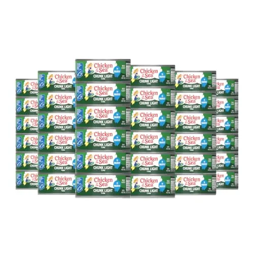Chicken of the Sea Chunk Light Tuna in Water, 5 Ounce Cans, 48-Count