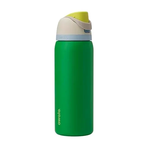 Owala FreeSip Insulated Stainless Steel Water Bottle w/ Straw (Putting Green) 32-Oz