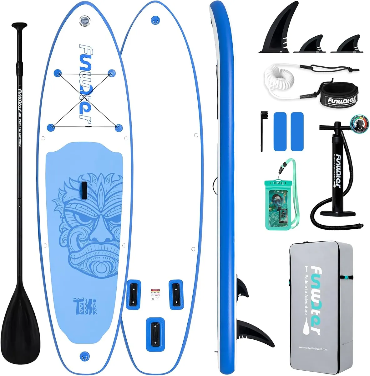 FunWater Inflatable Stand Up Paddle Board Set