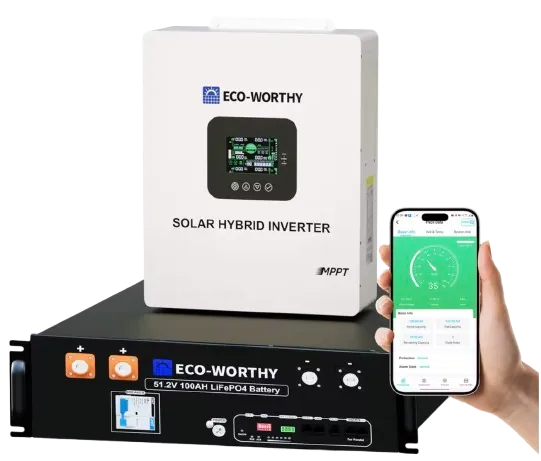 Eco-Worthy 48V 100Ah LiFePO4 Home Backup Power Bundle