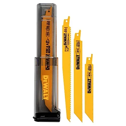 DEWALT 16-Pack Bi-Metal Reciprocating Saw Blades with TOUGHCASE