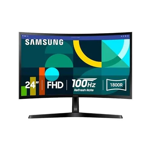Samsung 24" Essential S3 (S36GD) 1920x1080 FHD 1800R Curved 100Hz LED Monitor