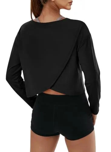 Alaroo Workout Crop Long Sleeve Shirts